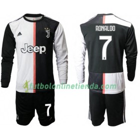 Camiseta Niños Juventus Ronaldo 7 Primera 2019-20 L/S